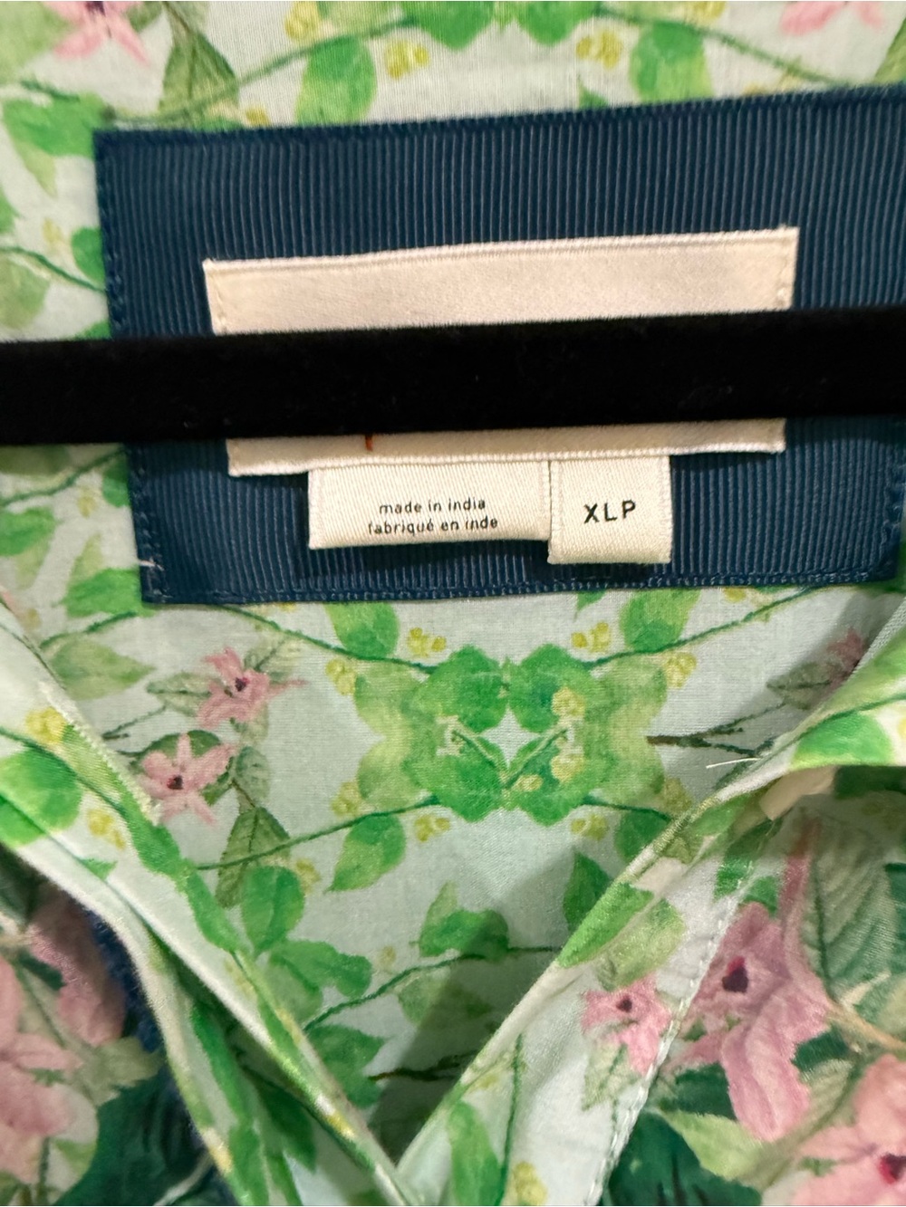 Anthropologie Eleanora Floral Maxi Shirt Dress - Green Tropical Print XLP - Picture 2 of 2